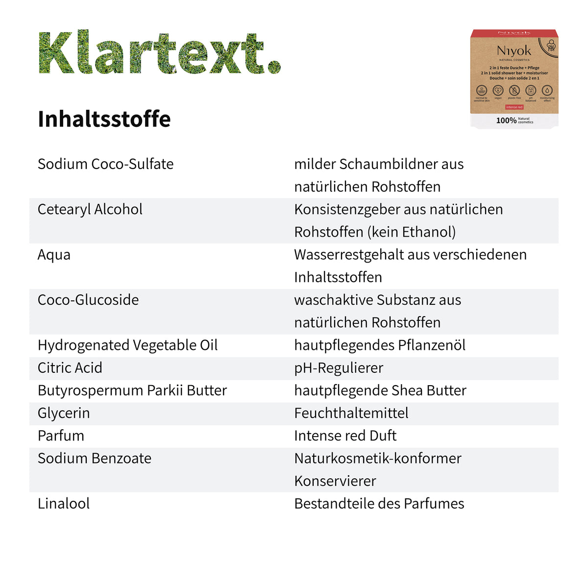 Feste Dusche + Pflege (2 in 1) - Intense red