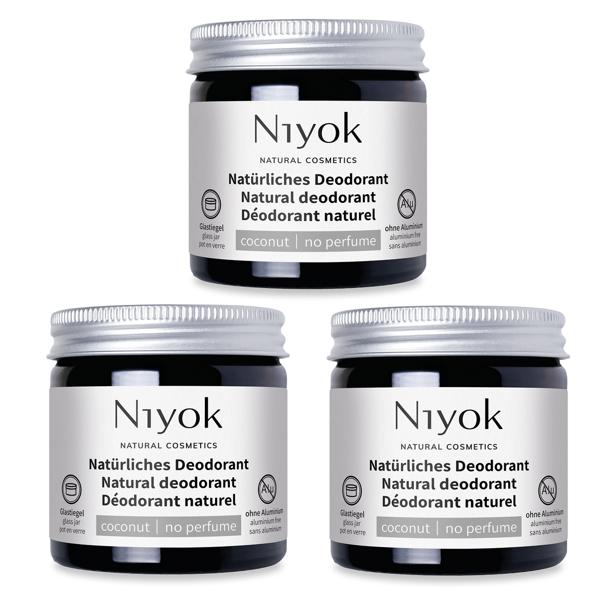 Deocreme (Kokos) – Ohne Parfüm, sanfter Kokosduft – 2 in 1 Antitranspirant + Schutz – Vegan & ohne Aluminium
