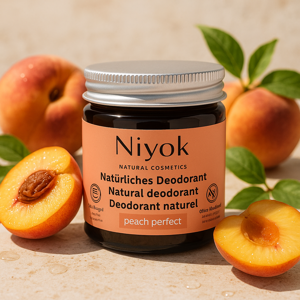 Deocreme (Peach Perfect) – Fruchtiger & leicht herber Duft – 2 in 1 Antitranspirant + Schutz – Vegan & ohne Aluminium