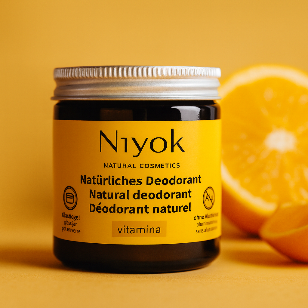 Deocreme (Vitamina) – Süß-fruchtiger Duft – 2 in 1 Antitranspirant + Schutz – Vegan & ohne Aluminium