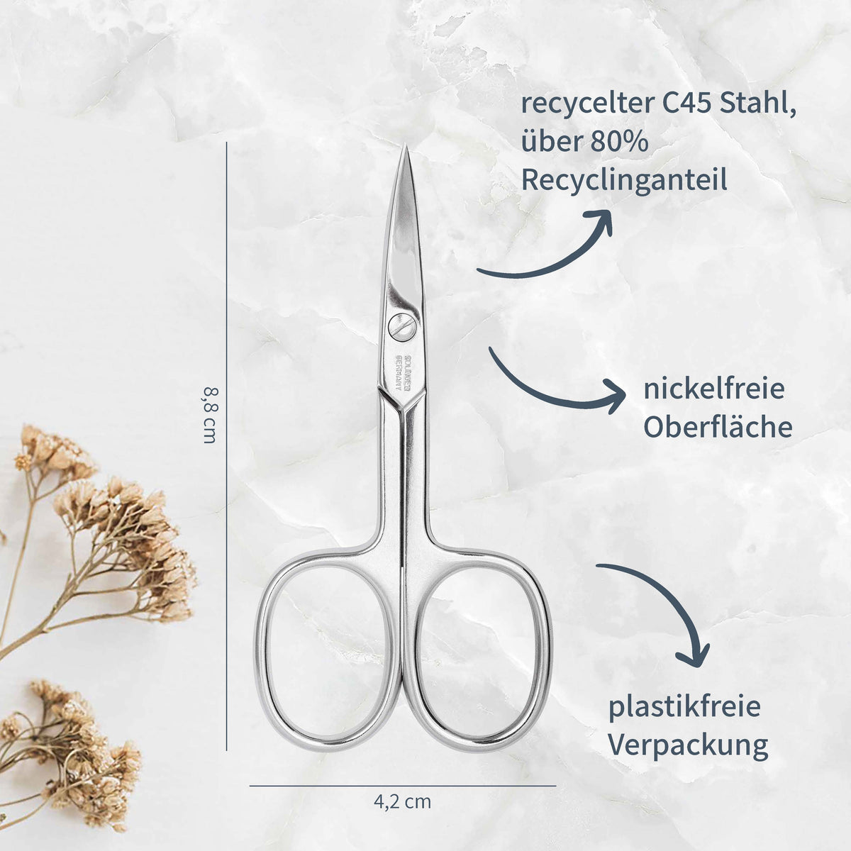 Nagelschere mit nickelfreier Oberfläche