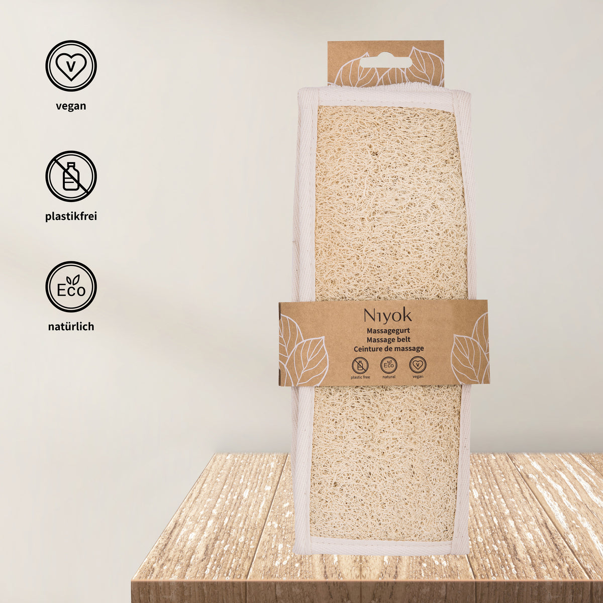 Massagegurt Luffa & Baumwolle