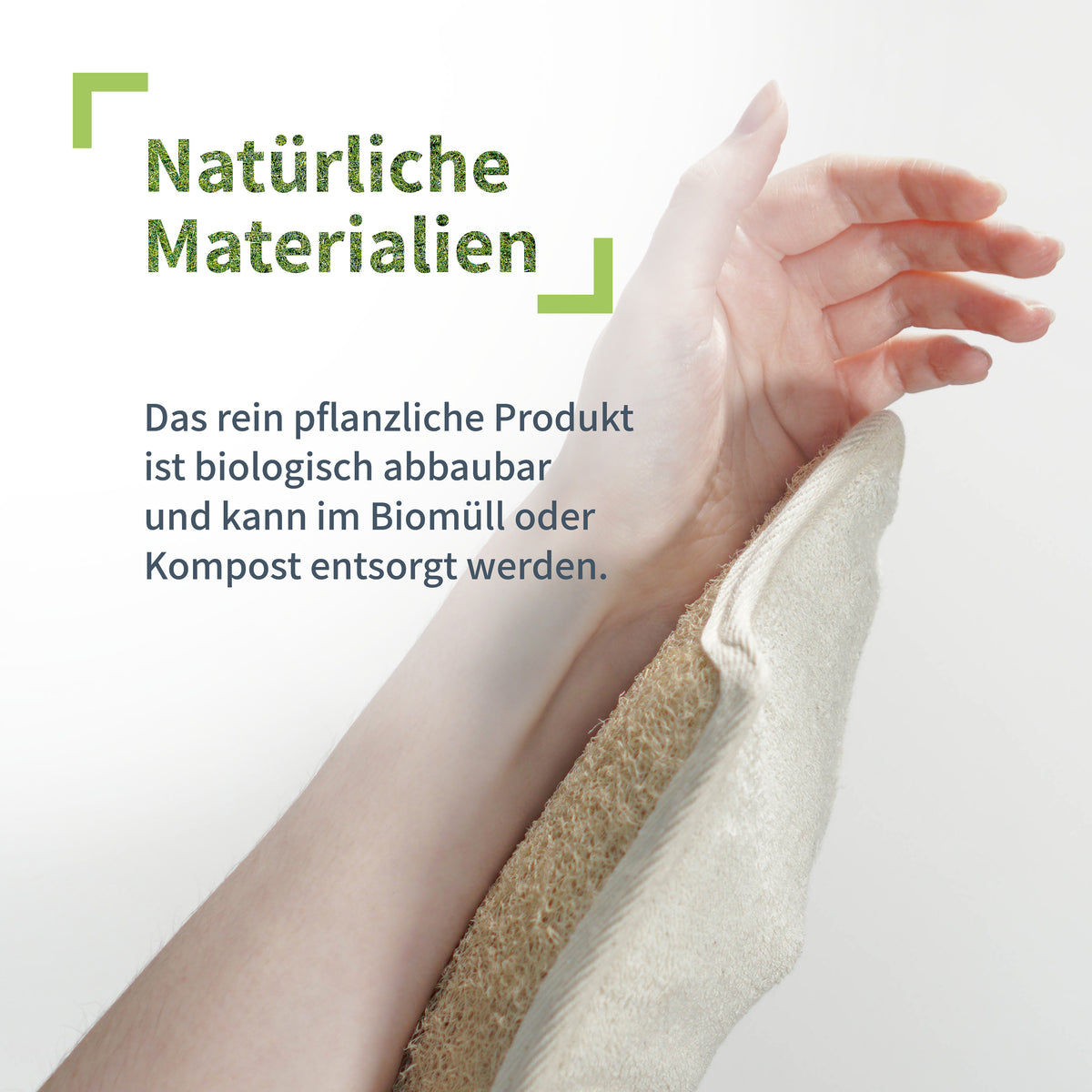 Massagehandschuh Luffa & Baumwolle