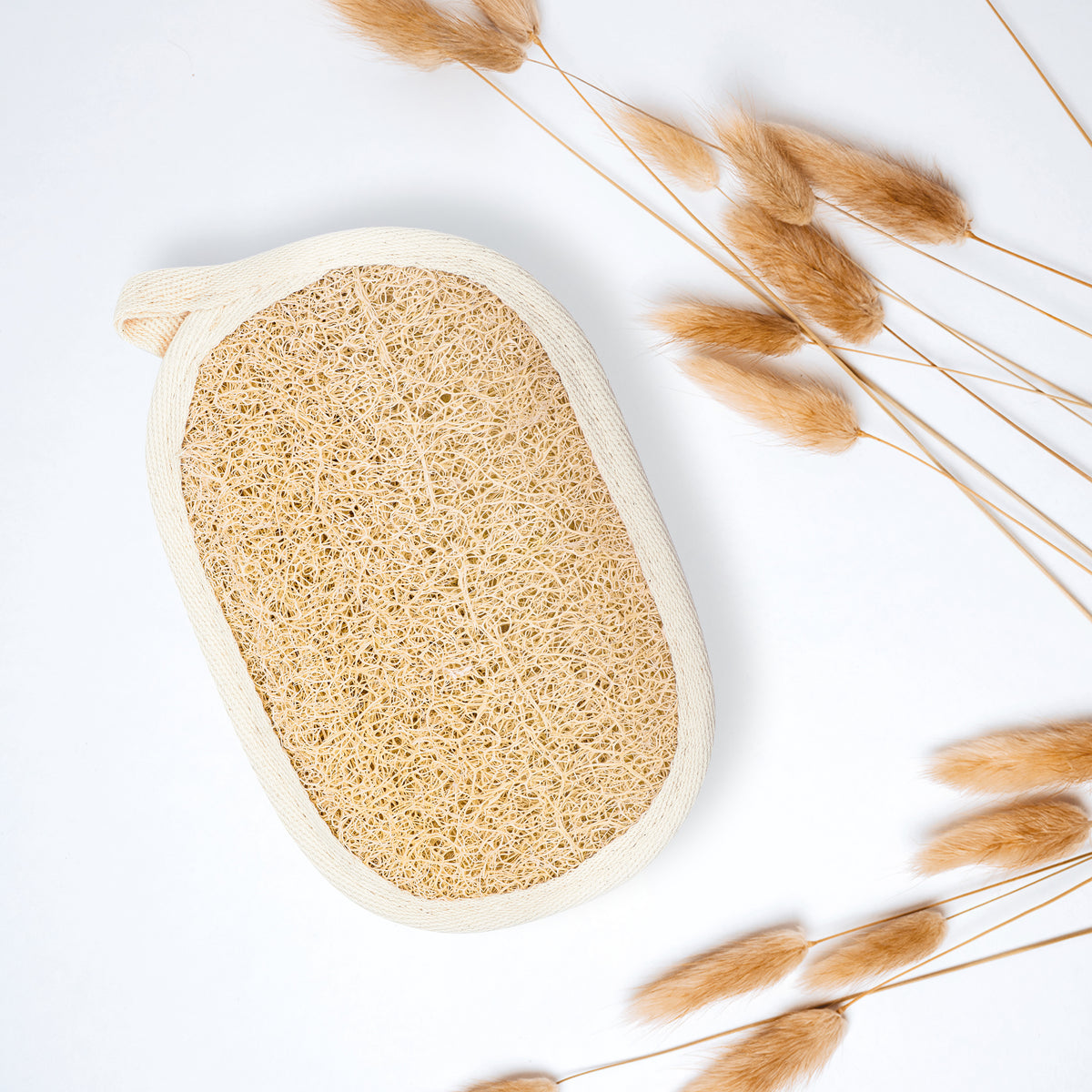 Massagepad Luffa & Baumwolle (oval)
