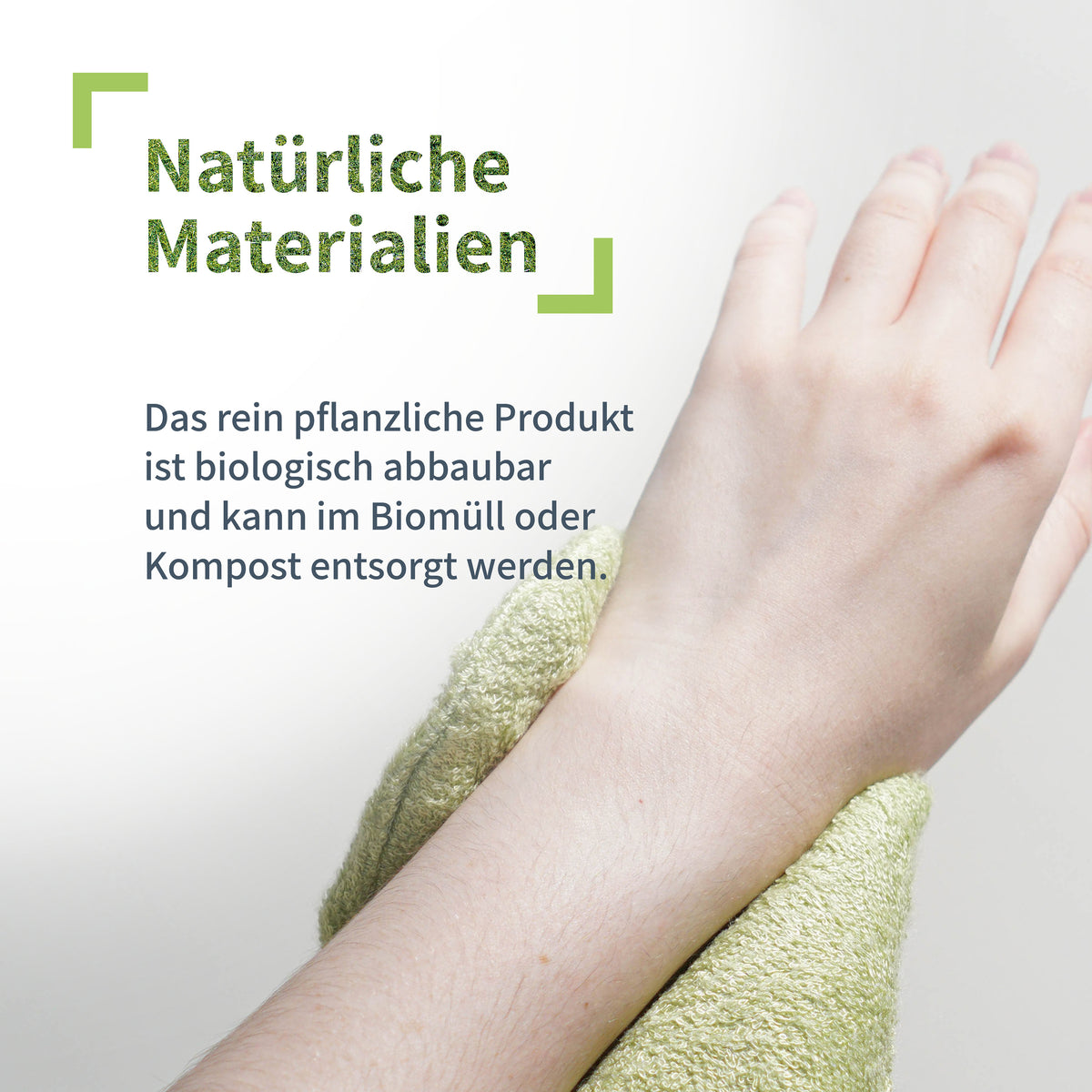 Massagehandschuh Bambusfaser - Peeling für empfindliche Haut