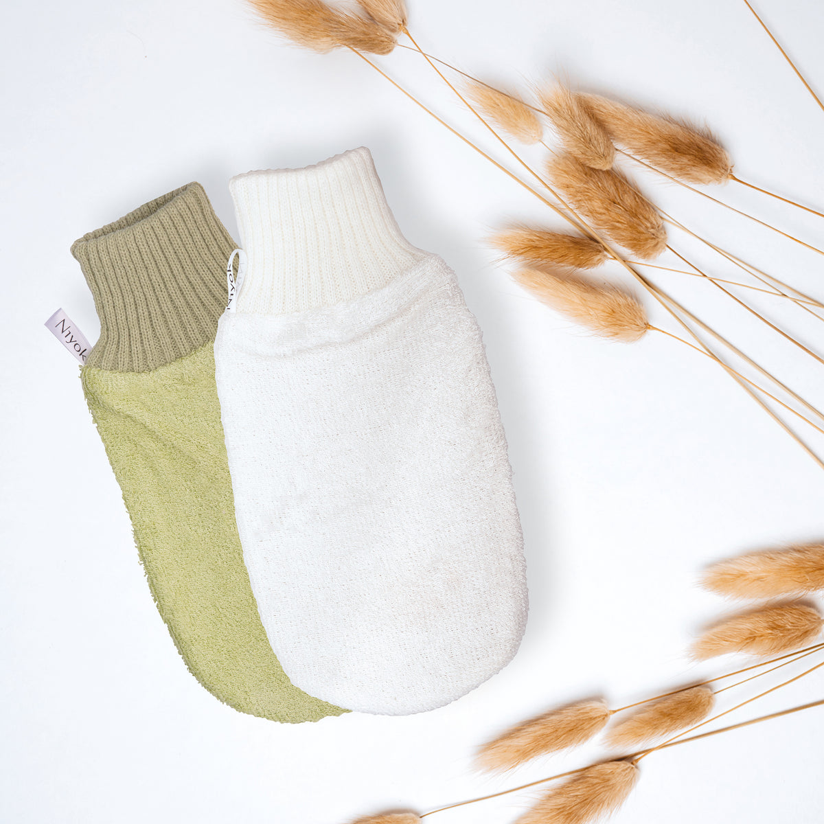 Massagehandschuh Bambusfaser - Peeling für empfindliche Haut