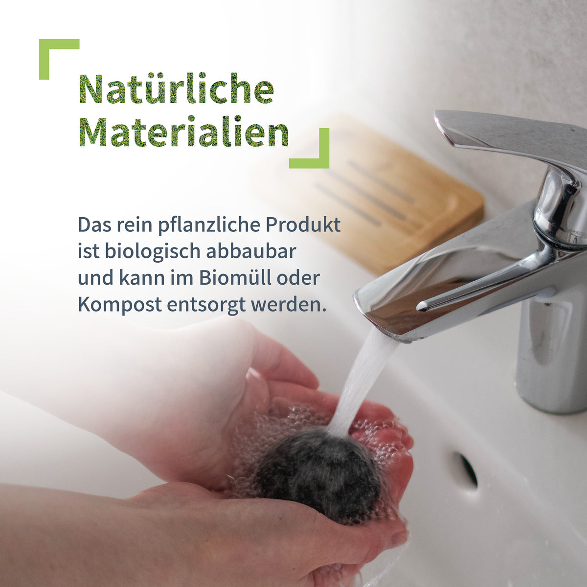 Konjac Schwamm mit Bambuskohle