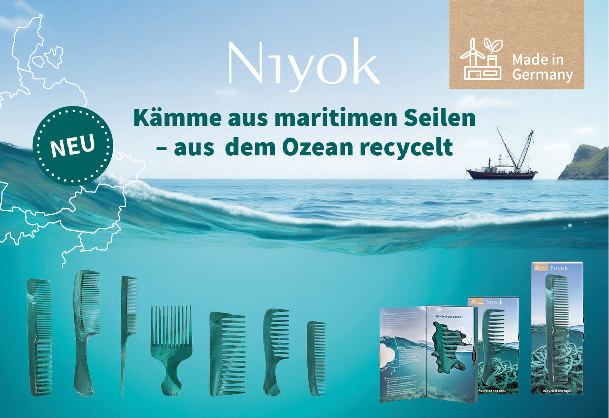 Kämme aus recycelten Tauen, Set / drei Stück kaufen, 15% sparen