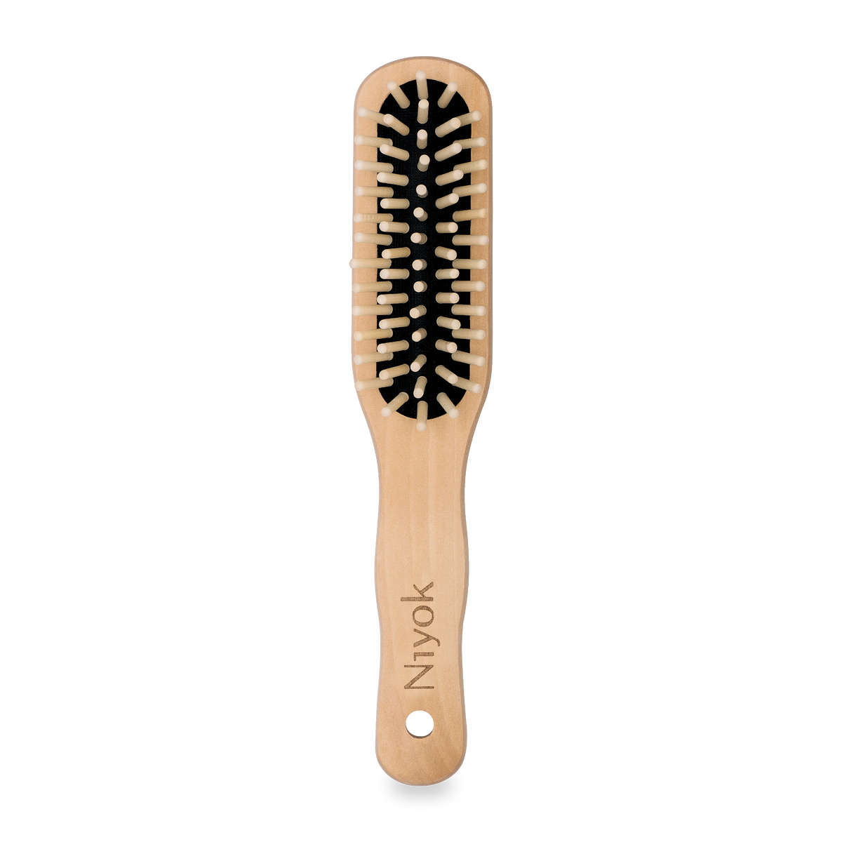 Haarbürste mit Holznoppen (länglich)