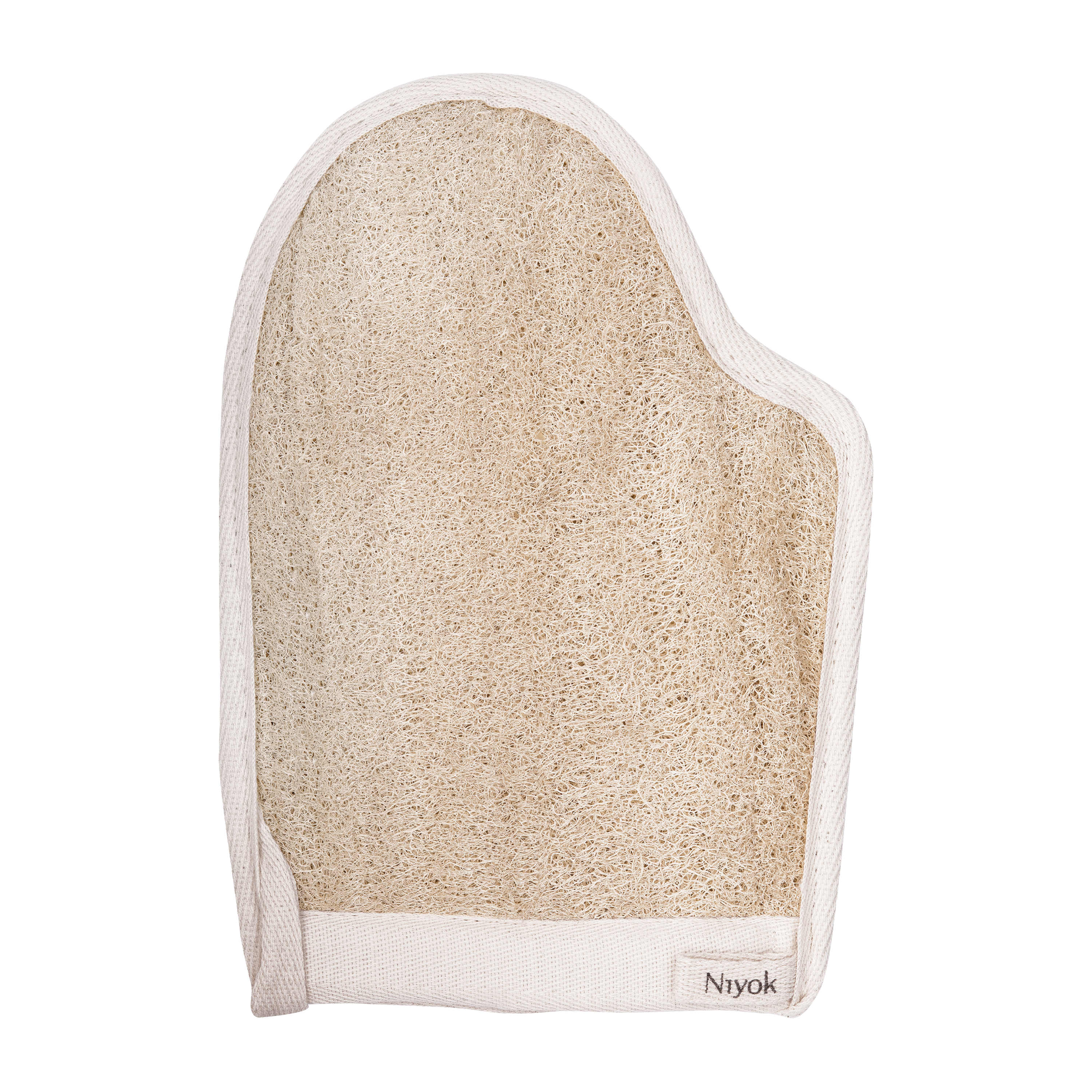 Massagehandschuh Luffa & Baumwolle – Niyok Natural Cosmetics