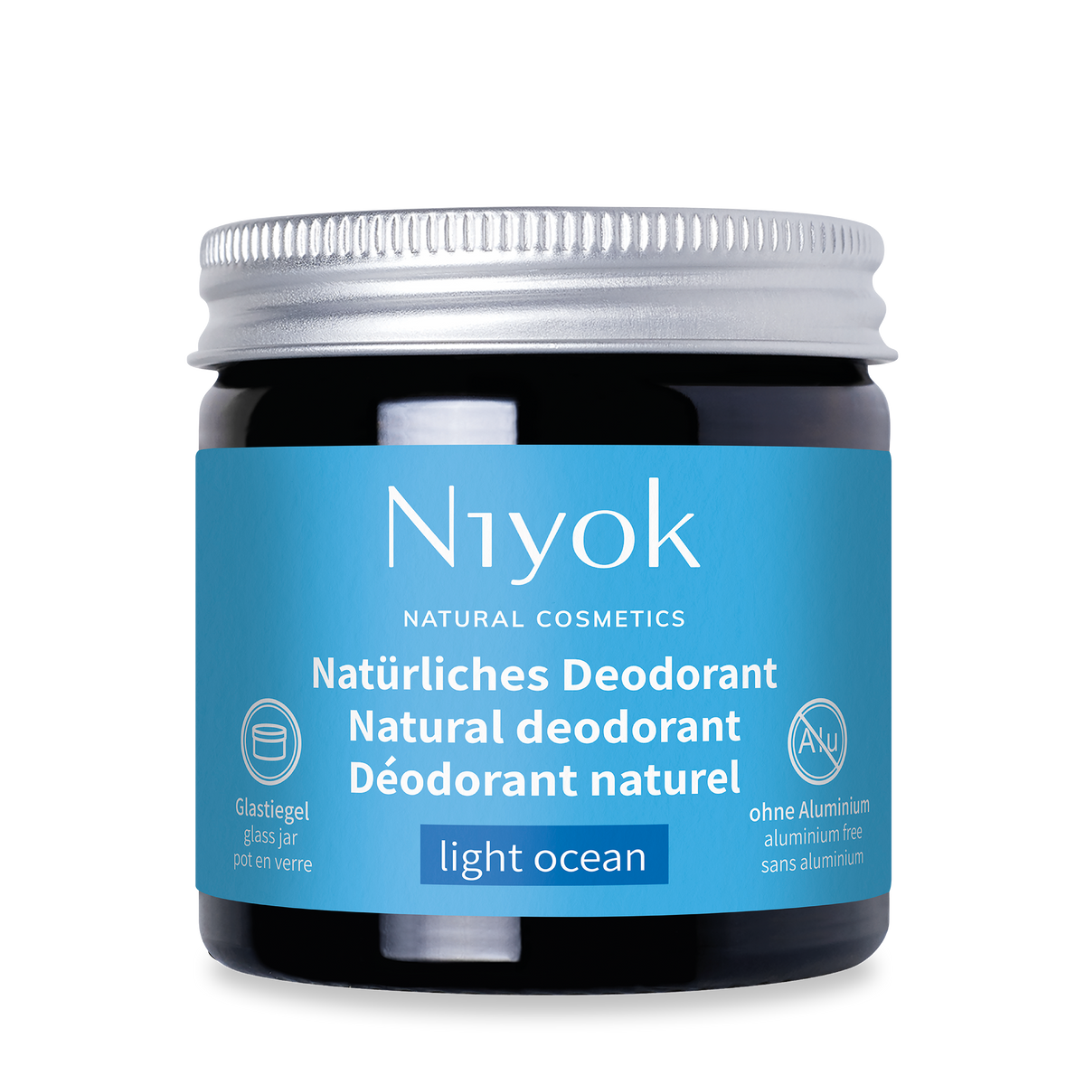 Deocreme (Light Ocean) – Zitronig-frischer Duft – 2 in 1 Antitranspirant + Schutz – Vegan & ohne Aluminium
