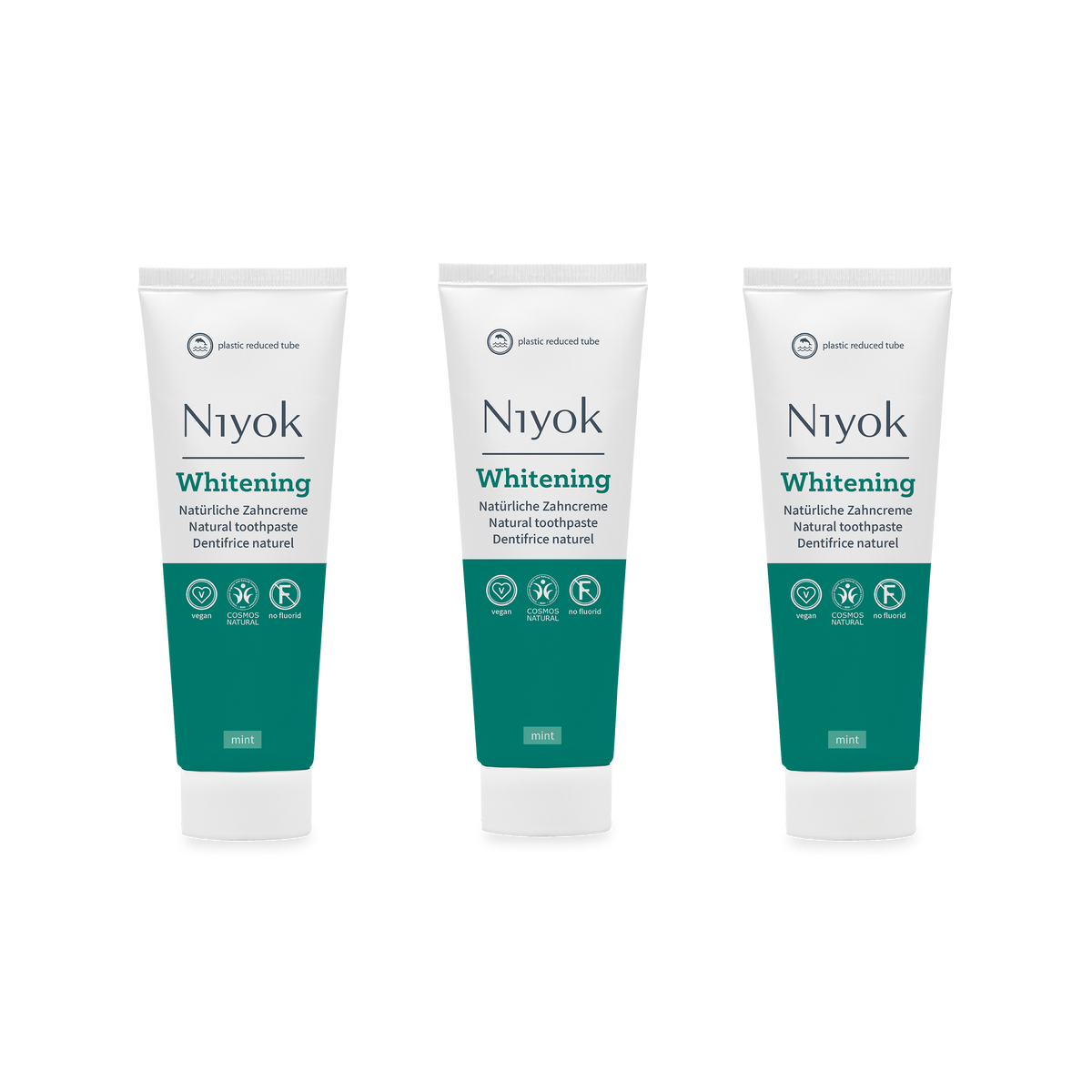 Natürliche Zahncreme – Sanft & Strahlend Weiß (Whitening) - Vegan & ohne Fluorid