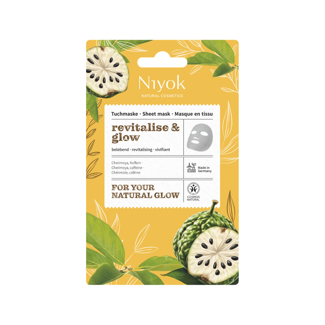 Belebende Tuchmaske - Wachmacher mit Koffein & Cherimoya „Revitalise & Glow“
