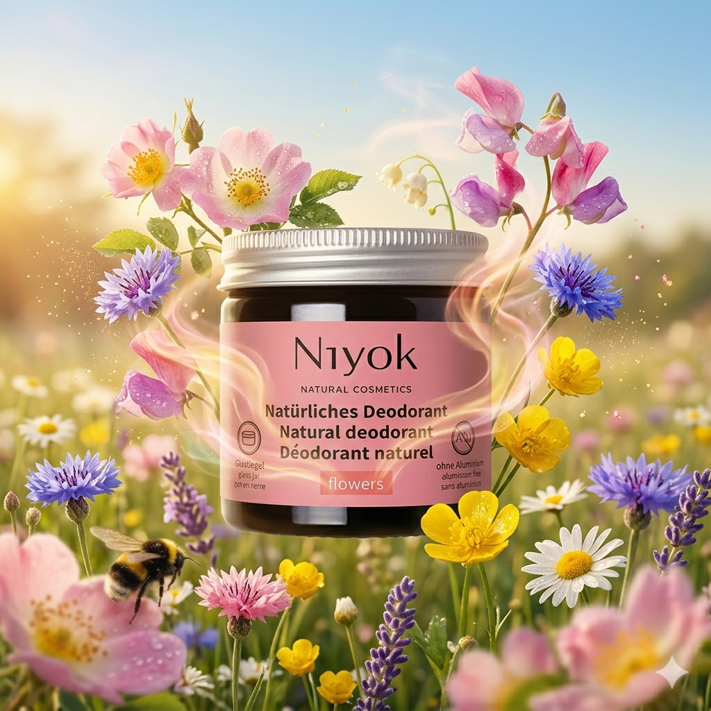 Deocreme (Flowers) – Blumig-süßer Duft – 2 in 1 Antitranspirant + Schutz – Vegan & ohne Aluminium