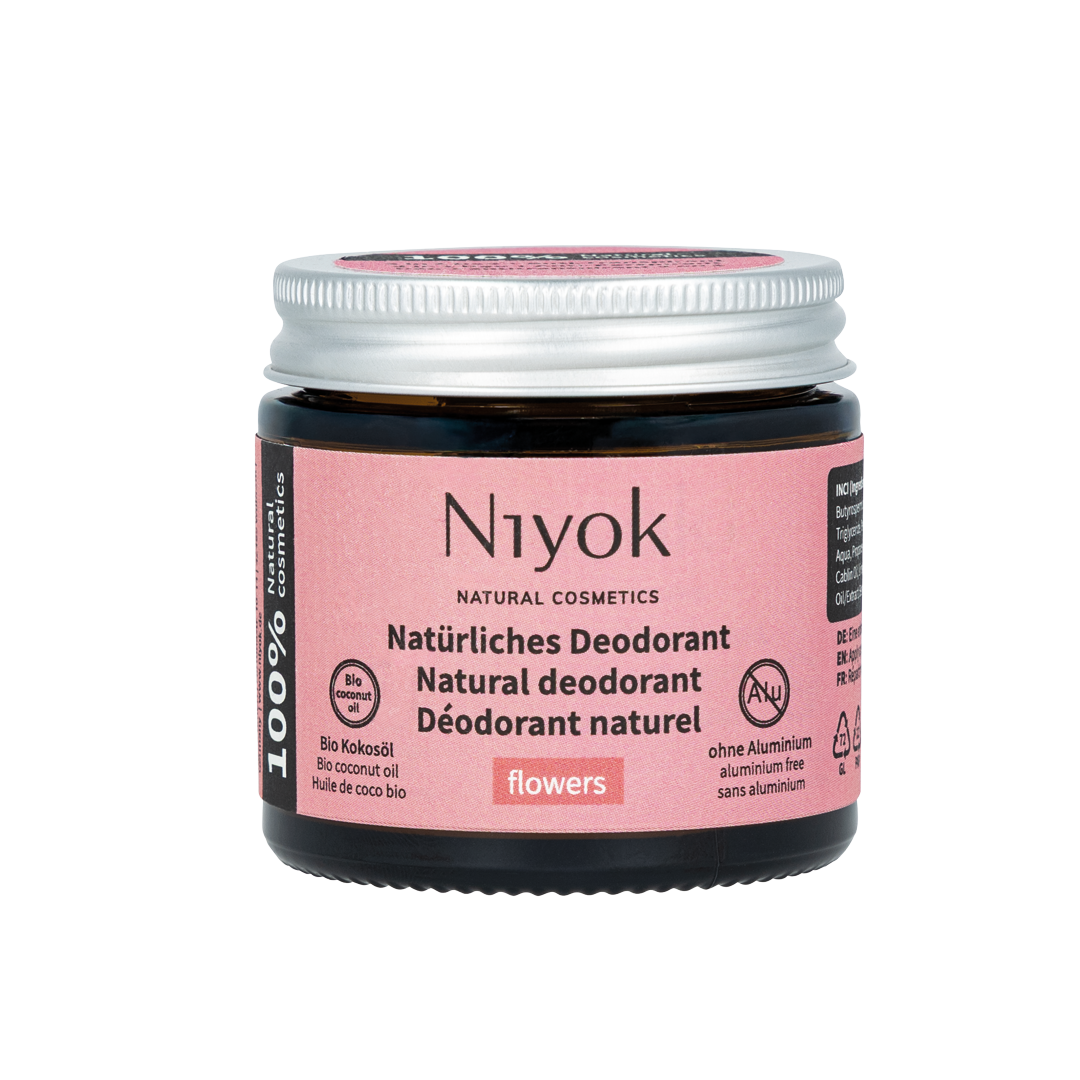 Deocreme (Flowers) – Blumig-süßer Duft – 2 in 1 Antitranspirant + Schutz – Vegan & ohne Aluminium