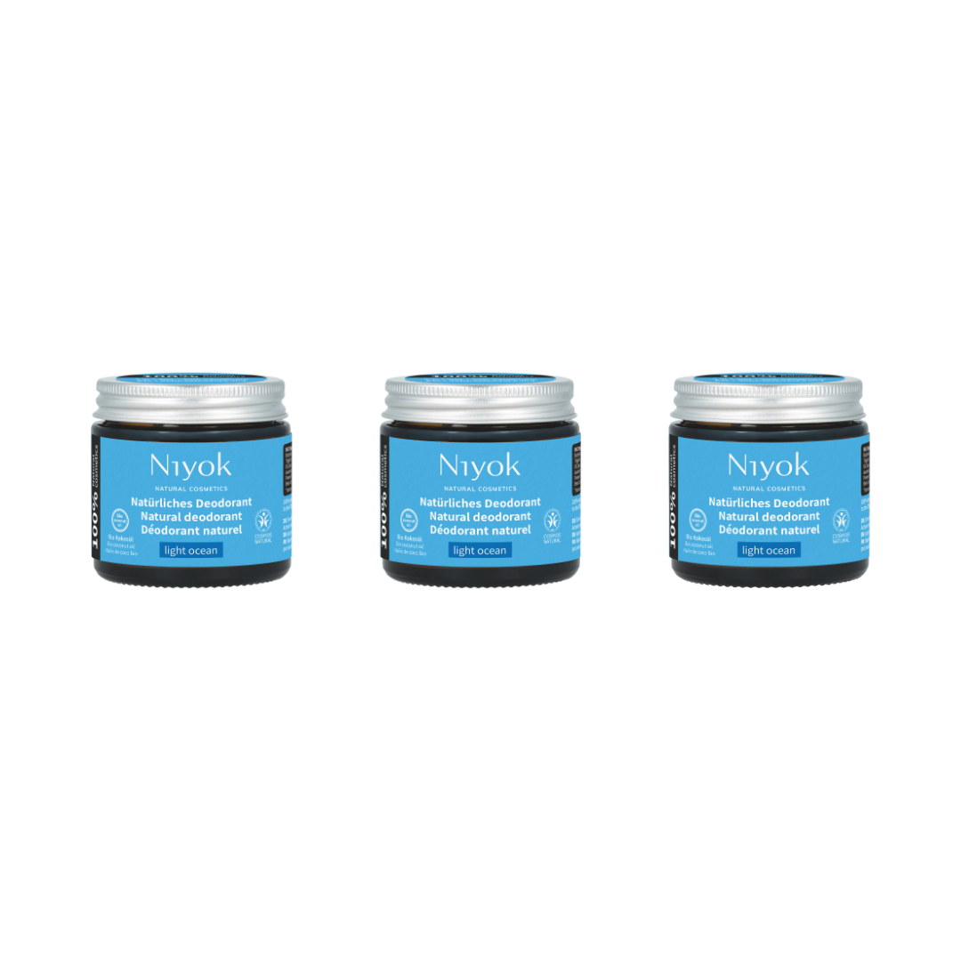 Deocreme (Light Ocean) – Zitronig-frischer Duft – 2 in 1 Antitranspirant + Schutz – ohne Aluminium