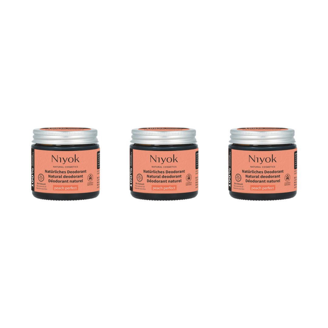 Deocreme (Peach Perfect) – Fruchtiger & leicht herber Duft – 2 in 1 Antitranspirant + Schutz – ohne Aluminium