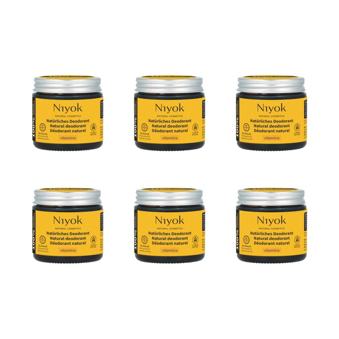 Deocreme (Vitamina) – Süß-fruchtiger Duft – 2 in 1 Antitranspirant + Schutz – Vegan & ohne Aluminium