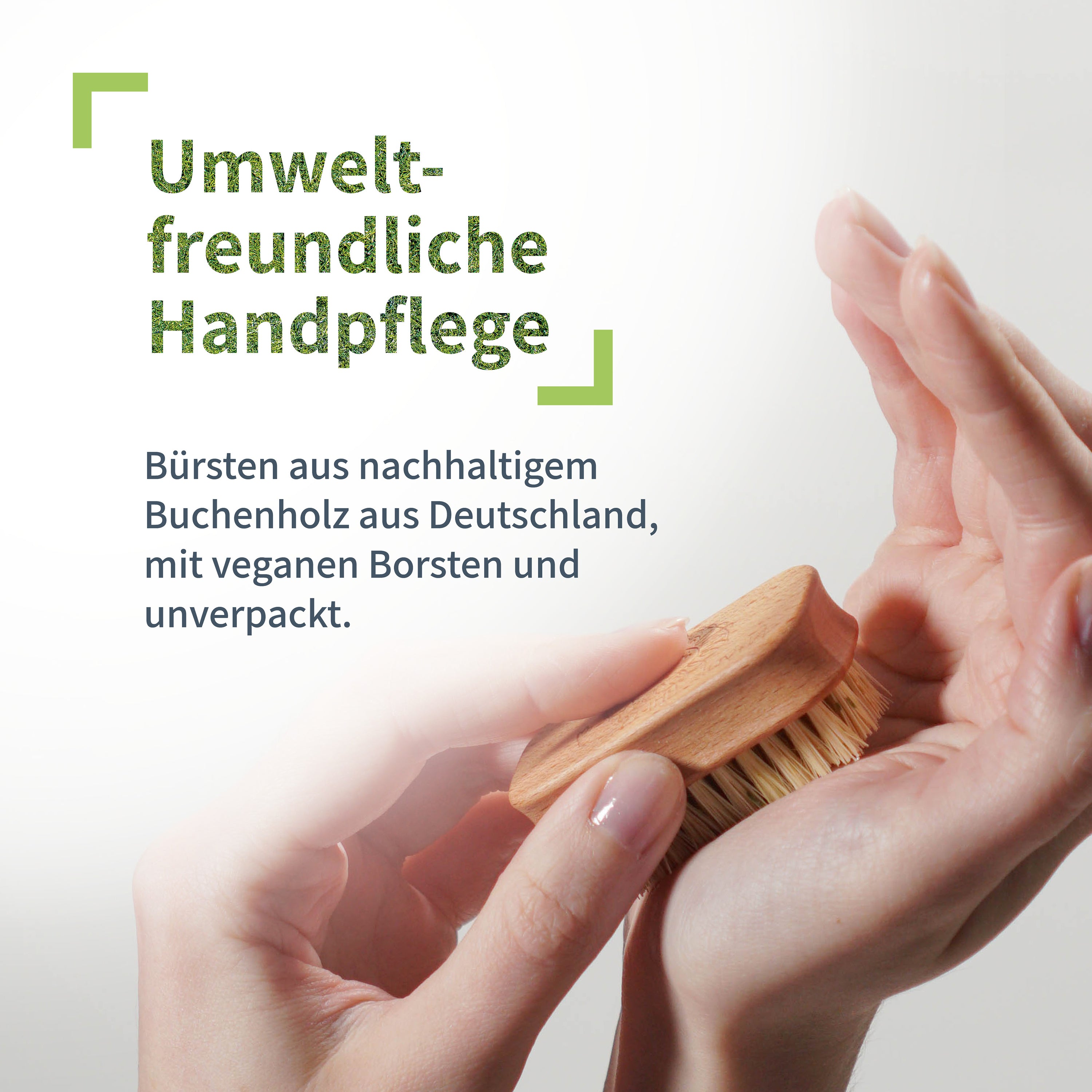 WALDKRAFT Kinder-Nagelbürste Aus Buchenholz – Mit Natur- Oder Veganen Borsten, Handlich Für Kleine Hände