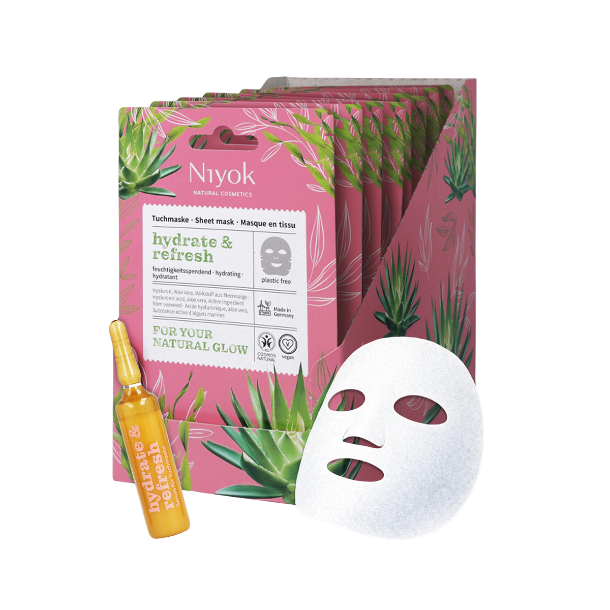 aloe vera maske über nacht Feuchtigkeitsspendende Tuchmaske