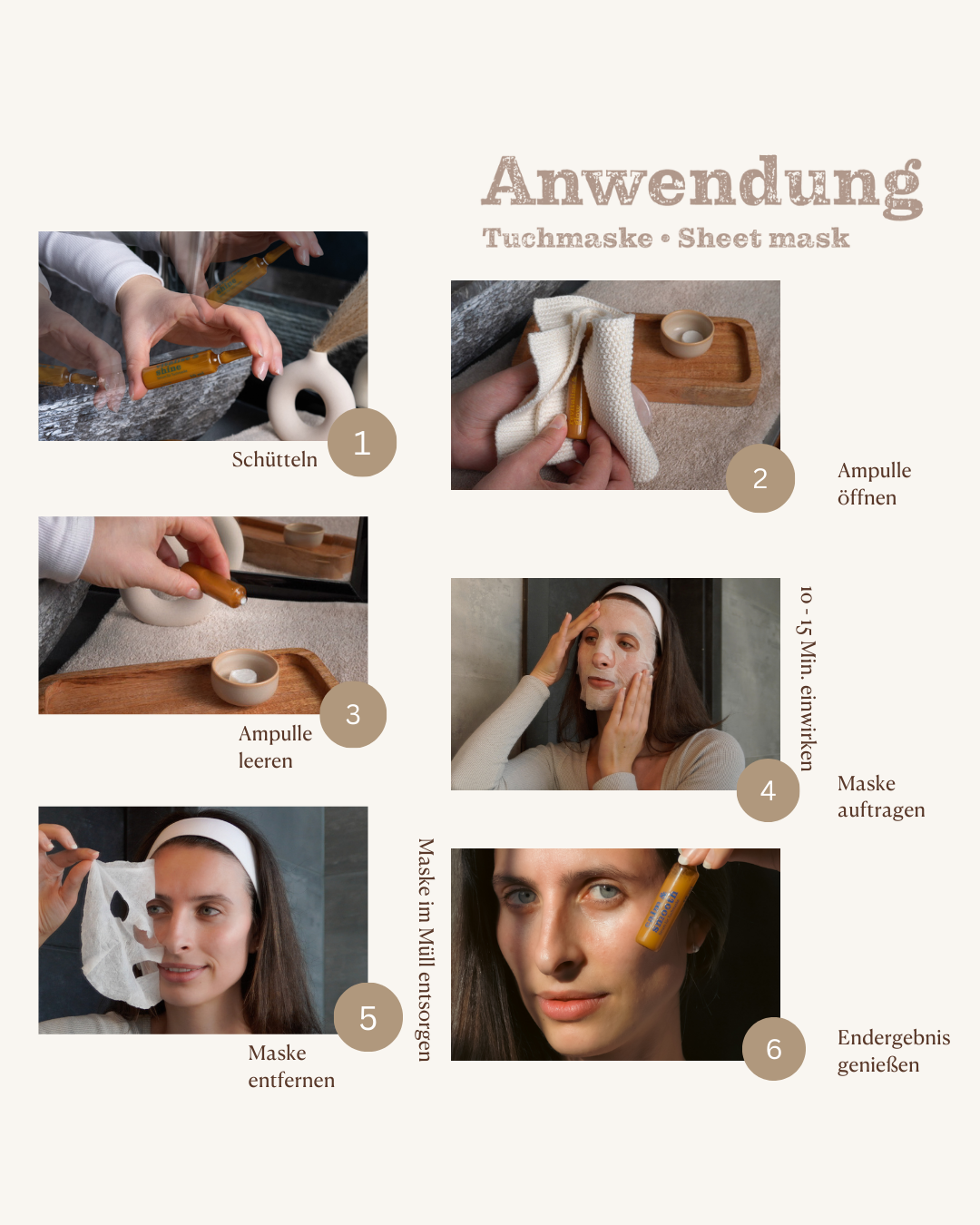 Schützende Tuchmaske - Antioxidative Tuchmaske mit Vitamin C „Detox & Relax“