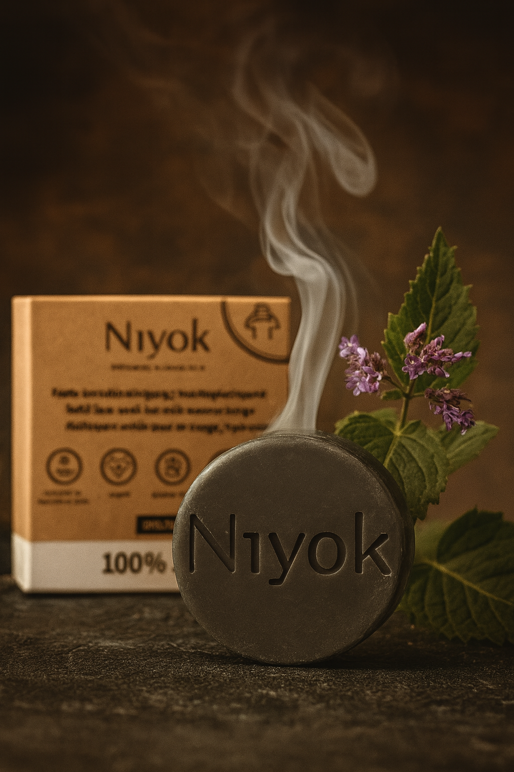 Feste Gesichtsreinigung - Patchouli mit Aktivkohle